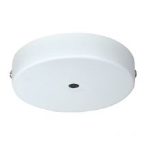 Tibelec - Pabellón cilíndrico de metal color blanco, diámetro 12 cm