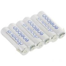 Pacco batteria 6x Ministilo (aaa) Panasonic eneloop Reihe F1x6 linguette a saldare a u NiMH 7.2 v 750 mAh