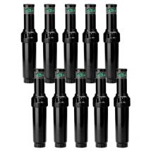Pack 10 Aspersor de Riego K-Rain ProSport 1'' Alcance 13 a 23m Aspersor de Ángulo Ajustable Sectorial y Circular