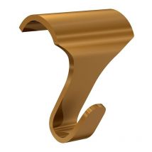 Arti Teq - Pack 10 crochets couleur laiton galerie pour cimaise en bois - Charge 12.5 kg