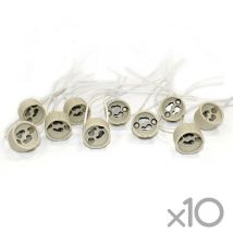 Pack 10 unidades portalámparas GU10