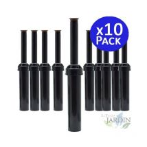 Lot de 10 Diffuseur d'arrosage Toro LPS412 avec buse réglable, portée 3,7 mètres, Tuyère d'irrigation hauteur de tige 10 cm