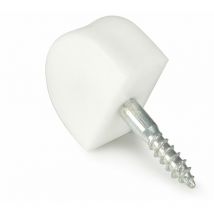 Pack 100 supports de douilles Fabriqué en plastique Finition blanche 100 unités - talla