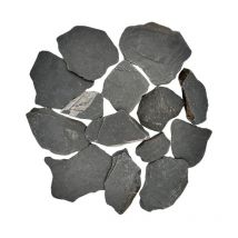 Big Bag Express - pack 100kg Paillage Minéral Paillettes Ardoise Noire ø 30/80 mm (4 Sacs x 25kg) - Livraison standard