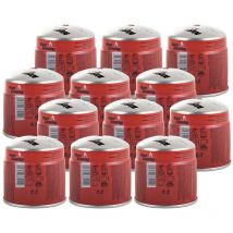 Alpentech - Pack de 12 Cartouches de gaz 190g Perçable Butane Propane Sécurité stop-gaz