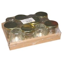 Pack 12 Konfitürenbehälter 44ml Mit Goldener Deckel - Bj