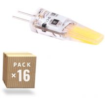 Confezione da 16 Lampadine LED G4 3W 252Lm 3000oK 12V Ac/Dc 40.000H [CA-G4-3W-12-WW-PK16-AP]
