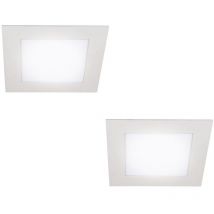 Pack 2 downlights led blancos (18W)