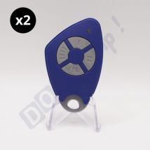 Lot von 2 Fernbedienungen intratone 4 Tasten htel200 blau 09-0116 (wird nur vom Verwalter programmiert)