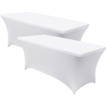 Pack 2 Fundas para Mesas Plegables Rectangulares Catering 150x74cm 7house