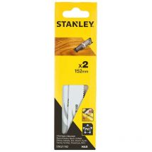 Pack 2 Lames De Scie Sabre 15.2cm Fine Cut Sta21192-Xj Stanley