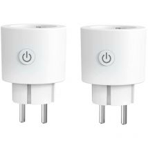 Gnc Home - Pack 2 - Meross WiFi Smart Plug : Commande vocale et minuterie. Offre exclusive