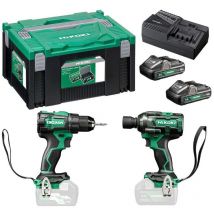 Hikoki - Pack 2 outils sans fil 18V (DS18DE + WR18DBDL2) (2x4,0 Ah) en coffret KC18DEWLZ