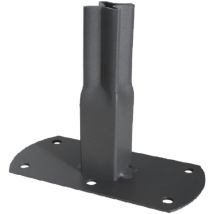 Pack 2 Pieds Tube Car25 À Visser Anthracite 13x6x12 Cm