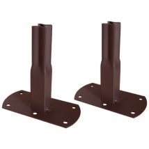 Pieds à visser fer vieilli – 13x6x12 cm – Arche de jardin – Matières, Largeur, Hauteur, Quantité par pack