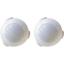 7hsevenon - Pack 2 Sensores de Movimiento WiFi con Aviso vía Smartphone/APP Home , Detector de Movimientos WiFi Inalámbrico , Compatible con iOS y