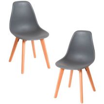 Regalos Miguel - Packs Sillas Comedor - Pack 2 Sillas Kelen - Gris oscuro