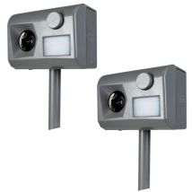 Weitech - Pack 2 X Garden Protector 3 Répulsif Jardin Anti Chien Chat Renard Lapin Fouine Ultrasons Wk0055