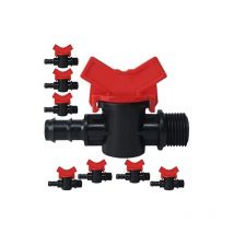 Suinga - Lot de 25 Vanne d'arrosage goutte à goutte 16mm x 1/2'' Robinet d'irrigation 16 mm Valve de tuyau d'irrigation goutte à goutt