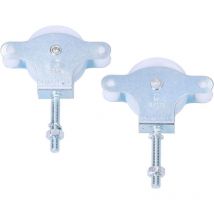 EDM - Pack 2 unités poulie nylon vis 40mm