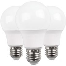 Lot 3 Ampoules led Standard E27 9W Equi.60W 806lm 15000H First Leader