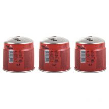 Alpentech - Pack de 3 Cartouches de gaz 190g Perçable Butane Propane Avec Sécurité stop-gaz