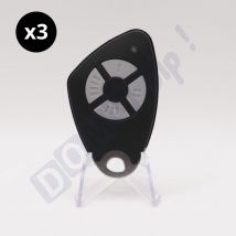 Lot von 3 Fernbedienungen Intratone 4 Tasten htel200 schwarz 09-0115 (wird nur von der Hausverwaltung programmiert)