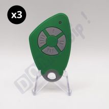 Lot von 3 Fernbedienungen Intratone 4 Tasten htel200 grün 09-0119 (wird nur von der Hausverwaltung programmiert)