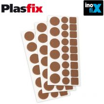 Pack de 3 patins en feutre synthetiques adhesifs multiforme plasfix Inofix