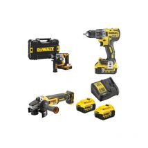 Pack 3 outils 18V xr (DCD791/DCG405/DCH172) + 2 batteries 5Ah + chargeur + coffret t-stak Dewalt DCK2020P2T/DCH172NT
