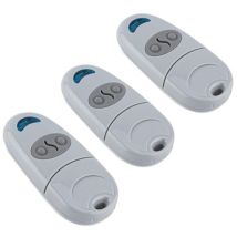 M-e - Pack 3 Télécommandes Universelles Portail Garage Came Top 432na Portative 433 Top432ee 432 432ev 432 432a 432m 432s T432 433.92mhz - Blanc