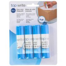 Pack 4 Barras de Pegamento 9gr Topwrite