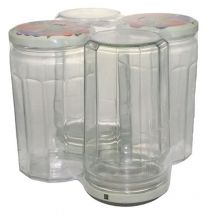 Pot Confiture Pack4 645ml+Couvto82 Bouchonnerie Jocondienne