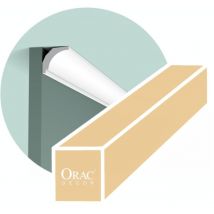 CX115 Corniche plafond Orac Decor - 3x3x200cm (h x p x l) - moulure décorative polymère Pack 2 pièces