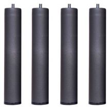 Miroytengo - Pack 4 Patas 30 cm para somier o Base tapizada cilindricas Medidas Especiales Metal