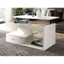 Pdcor - Mesa centro elevable Puebla en varios colores. 50 cm(alto)100 cm(ancho)50 cm(largo) Color Cambrian