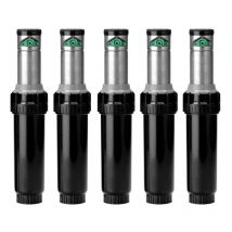 Pack 5 Aspersor de Riego K-Rain ProSport 1'' Inoxidable Alcance 13 a 23m Aspersor de Ángulo Ajustable Sectorial y Circular