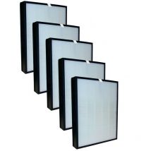 Pack 5 Filtros HEPA+carbon Noaton FPK01 compatible con Delonghi ac 75