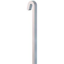 Arti Teq - Pack 5 tiges carrées droites alu 20 kg - 4 mm - Accessoire Cimaise Tableau Gris / 150 cm