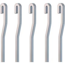 Arti Teq - Pack 5 Tiges aluminium Grises coudées 4 mm - Accessoire Cimaise Tableau 100 cm