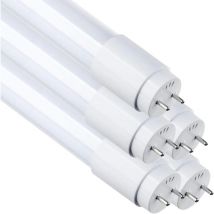 Pack 5 Tubos led T8 600 mm 9W Cristal Conexión Lateral Eficiencia y Durabilidad Blanco frío Blanco frío