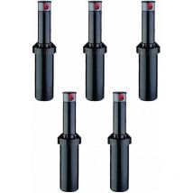Lot de 5 Arroseur KRain Minipro 1/2'' Arroseur turbine d'arrosage Portée 4,9 à 14m, Angle réglable Arrosage professionnel