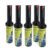 Lot de 5 Arroseur Toro MINI8. Turbine portée de 6 à 10,7 mètres. Filetage femelle 1/2'' Arrosage professionnel de jardin