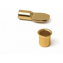 Pack 8 Supports Métalliques avec Douille Fabriqué en acier Fini en Laiton - Bichromaté 8 Unités - talla