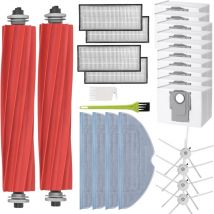 Phonillico - Pack accessoires + sac aspirateur pour Roborock S7 Pro Ultra / S7 MAxV Ultra - Sacs [lot 10]/Filtres/serpillère/brosses