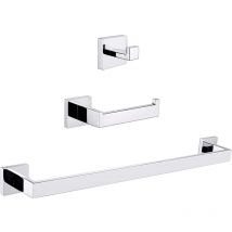 Pack accessoires salle de bain luanda chromé