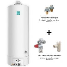 Pack accumulateur gaz Styx cheminée 115 L + raccord diélectrique + groupe sécurité + siphon