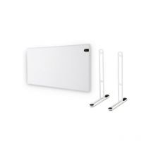 Adax - Pack Radiateur électrique blanc - 1000 w - 762x370x90mm - Neo Basic NP10 kdt - Pieds pour radiateur p blancs - 195x290mm