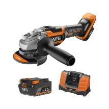 Pack AEG 18V - Meuleuse Brushless 125 mm - Batterie 4.0 Ah - Chargeur