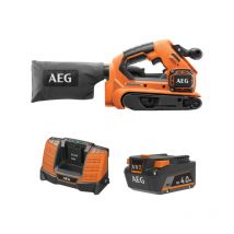 Pack AEG 18V - Ponceuse à bande Brushless 75mm - Batterie 4.0 Ah - Chargeur